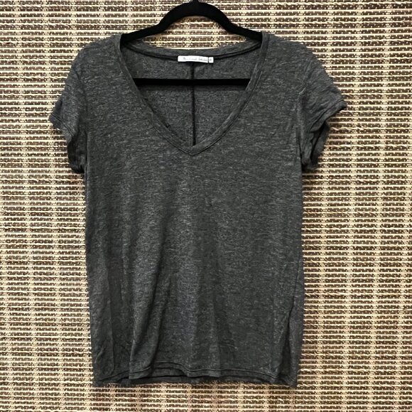 Michael Stars V Neck Color: Heathered Black - Picture 1 of 5
